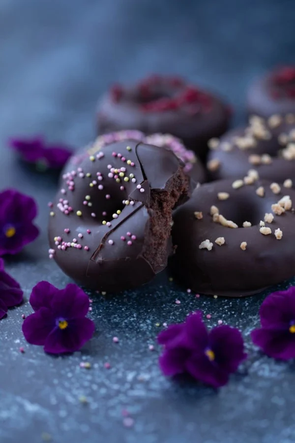 Choco-Flora Donuts